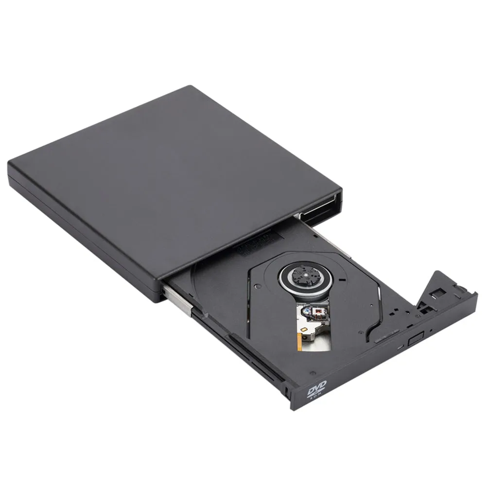 033 External 8x DVD CD Drive USB 2.0 Portable CD DVD Drive Rewriter Burner Writer Compatible with Laptop Desktop PC