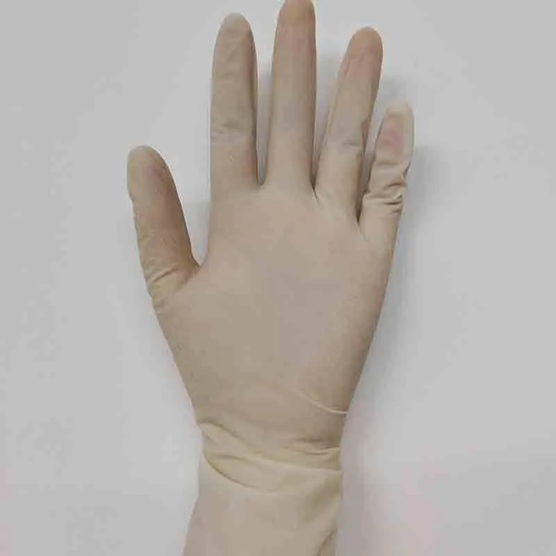 100 Pieces / Box Disposable Latex Waterproof Anti-Oil Gloves Of White Gloves