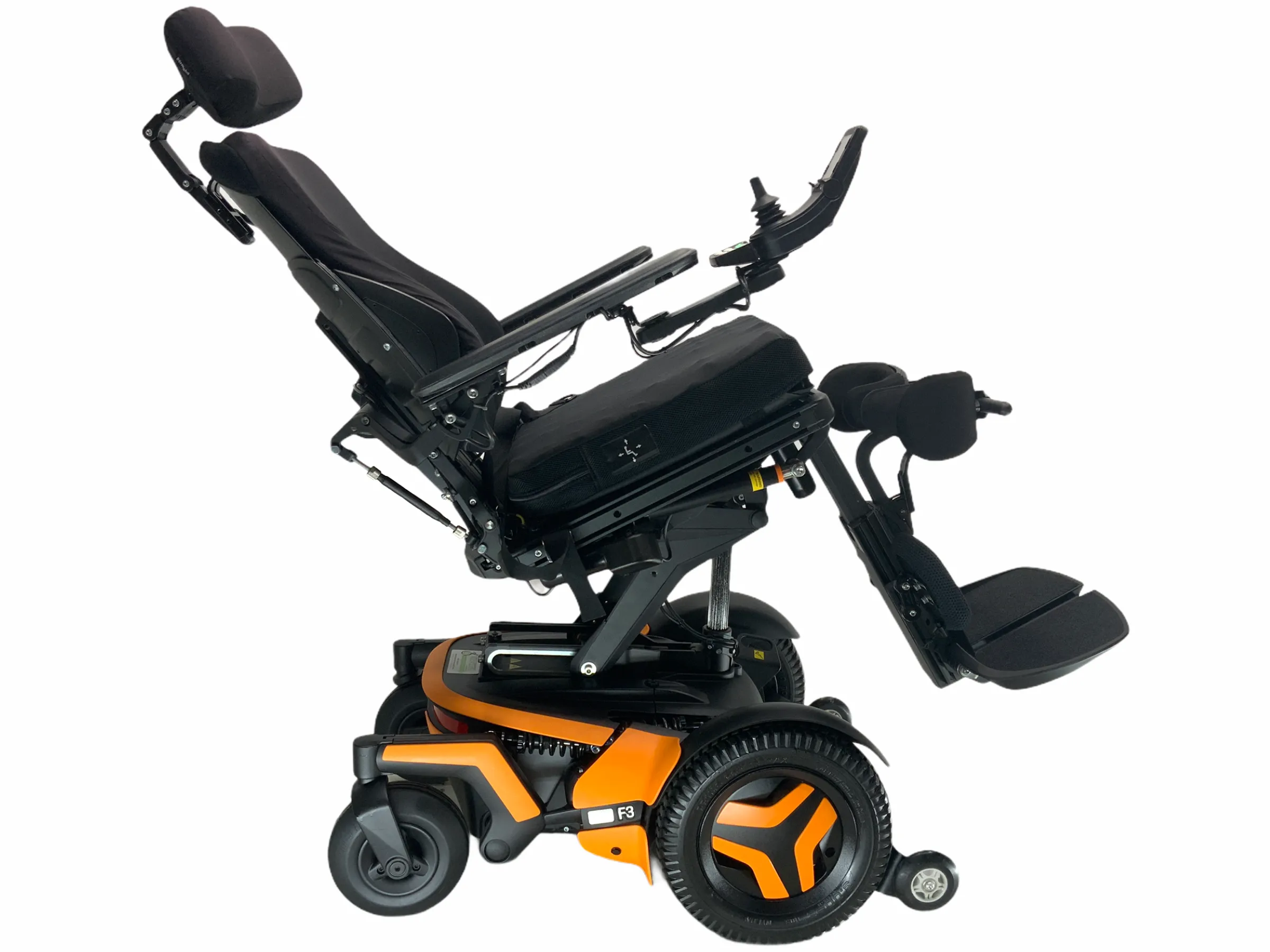 2019 Permobil F3 Rehab Power Chair | 17 x 18 Seat |  Tilt, Recline, Power Legs. Leg Extension, Seat Elevate, Anterior Tilt