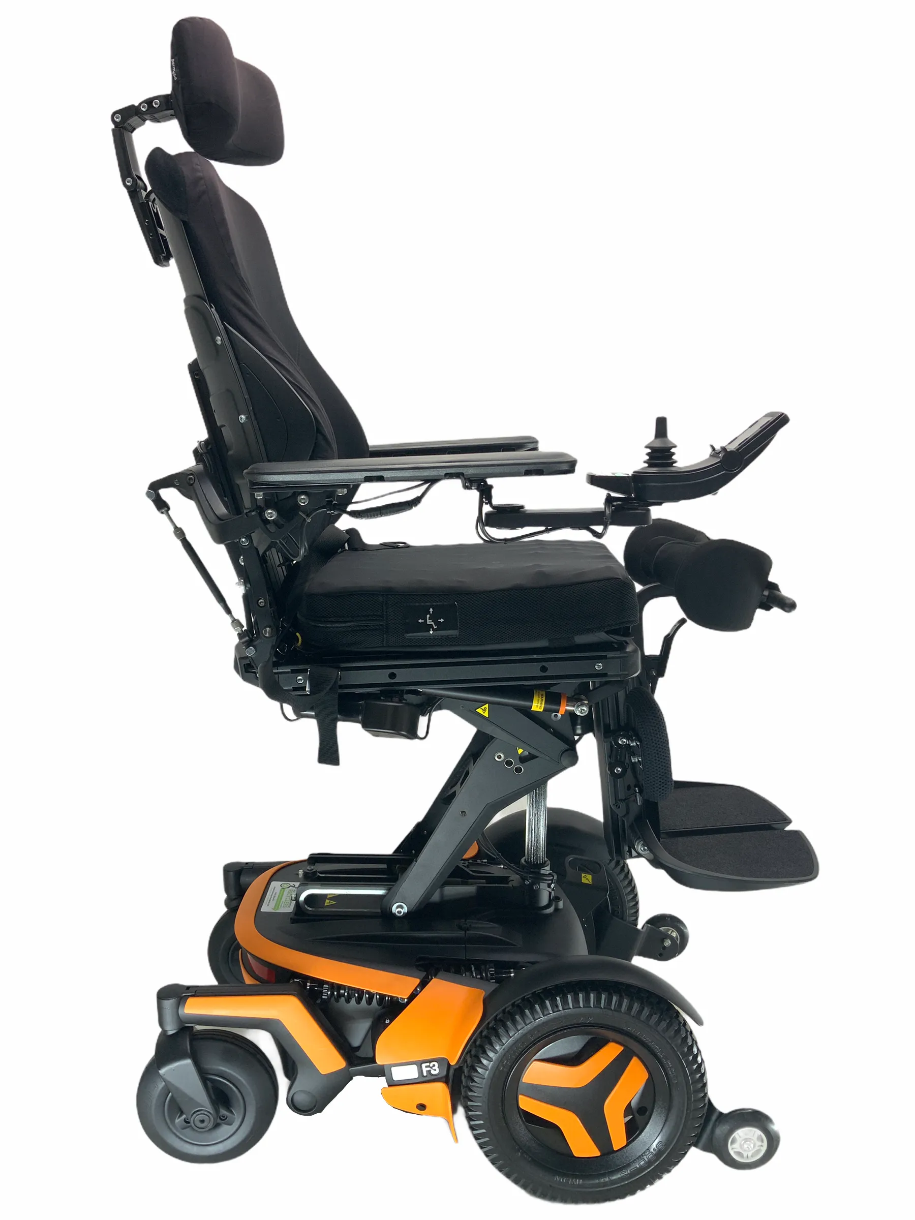 2019 Permobil F3 Rehab Power Chair | 17 x 18 Seat |  Tilt, Recline, Power Legs. Leg Extension, Seat Elevate, Anterior Tilt