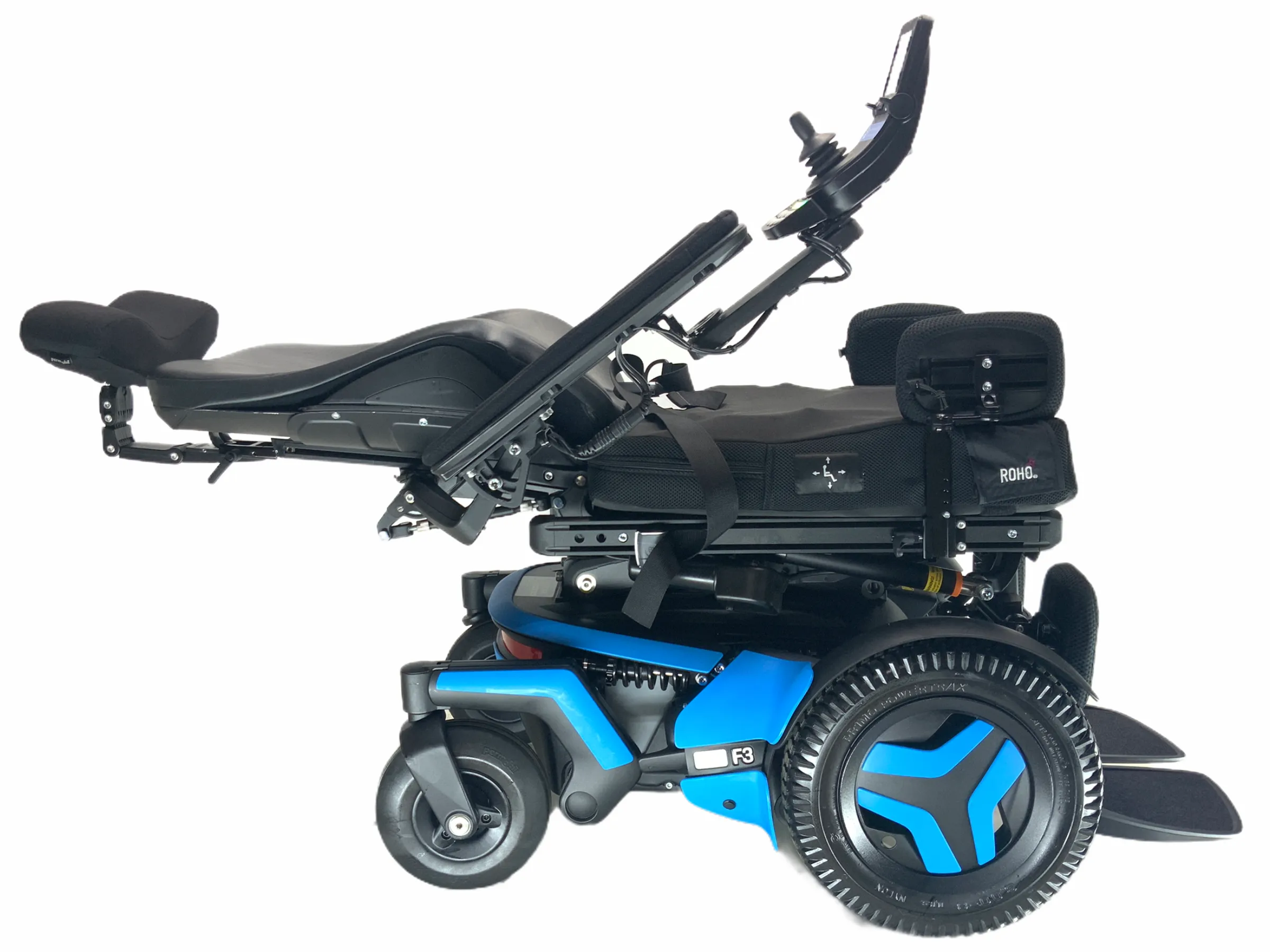 2021 Permobil F3 Rehab Power Chair | 18 x 20 Seat |  Tilt, Recline, Power Legs | Only 4 Miles!