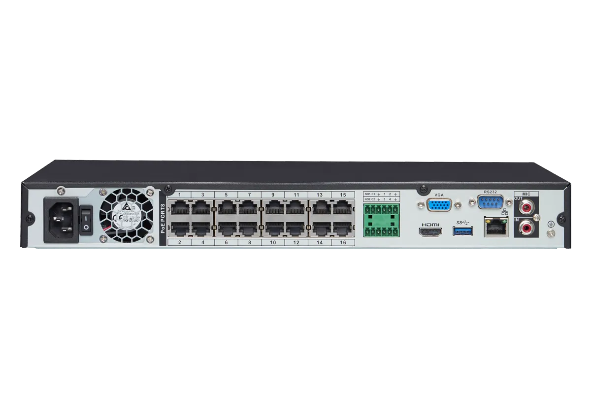 4K Security NVR with Active Deterrence Compatibility and 4TB Hard Drive