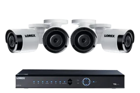 4K Ultra HD IP NVR system with four 2K (5MP) IP cameras