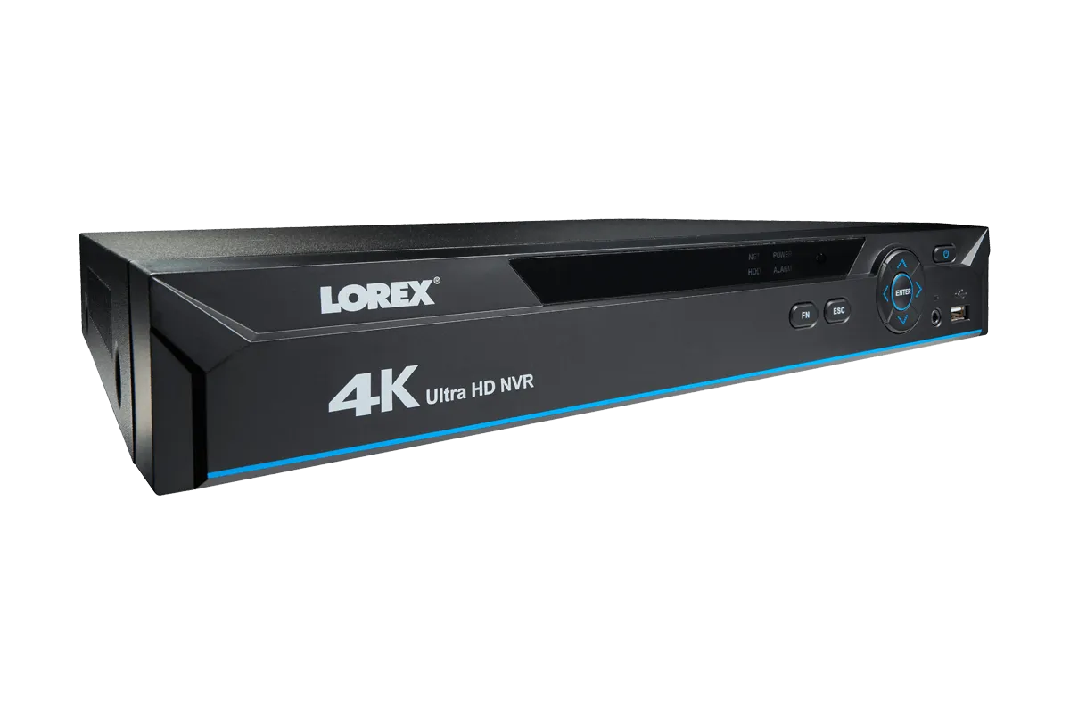 4K Ultra HD NVR with 8 Channels, 2 TB Hard Drive, and Deterrence Compatibility