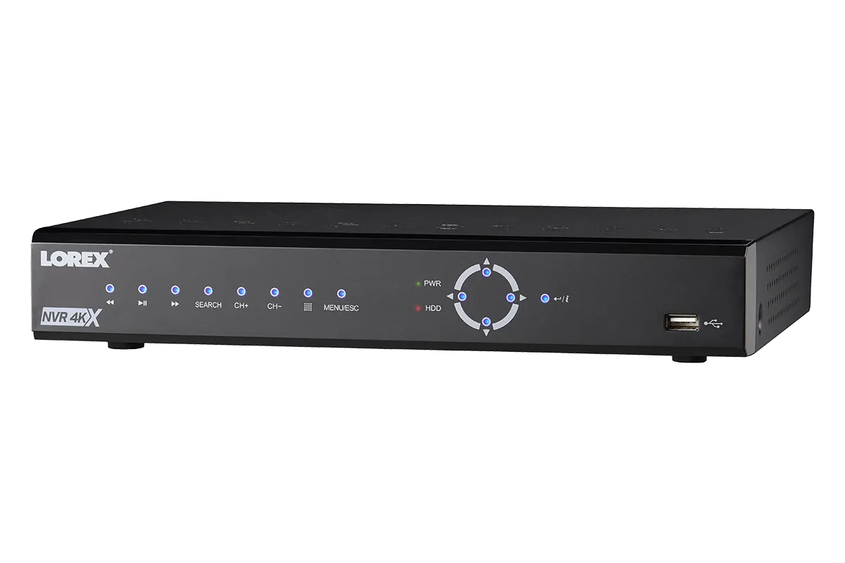 4K Ultra HD NVR with 8 Channels and Deterrence Compatibility