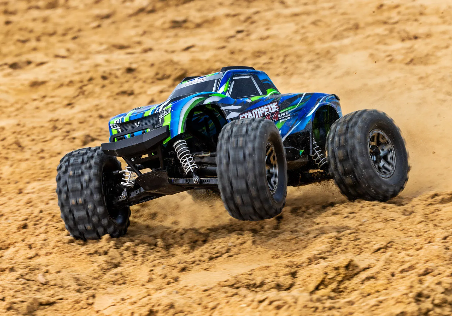 90376-4 1/10 Monster Truck Stampede 4X4 VXL Green