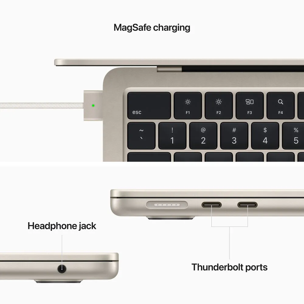 Apple MacBook Air 13" Laptop (M2, 2022, 256/512GB SSD, 4-Colors)   Gray Bundle