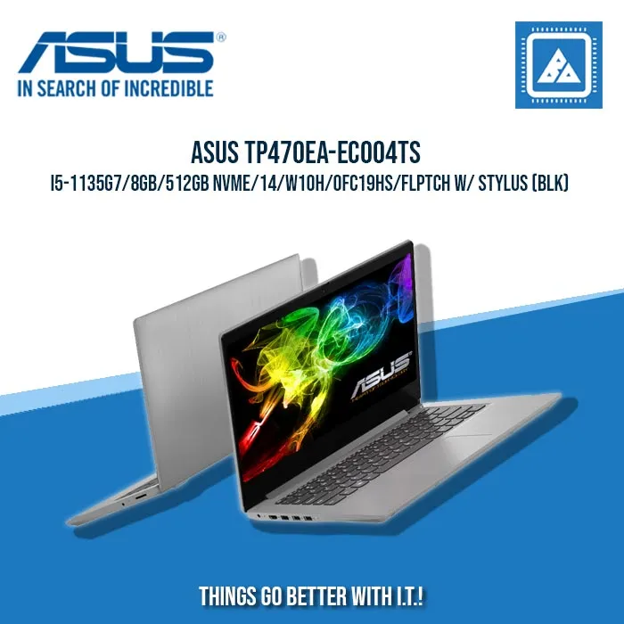 ASUS TP470EA-EC004TS I5-1135G7/8GB/512GB NVME | BEST FOR STUDENTS AND FREELANCER