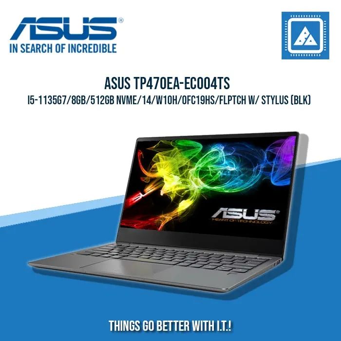 ASUS TP470EA-EC004TS I5-1135G7/8GB/512GB NVME | BEST FOR STUDENTS AND FREELANCER