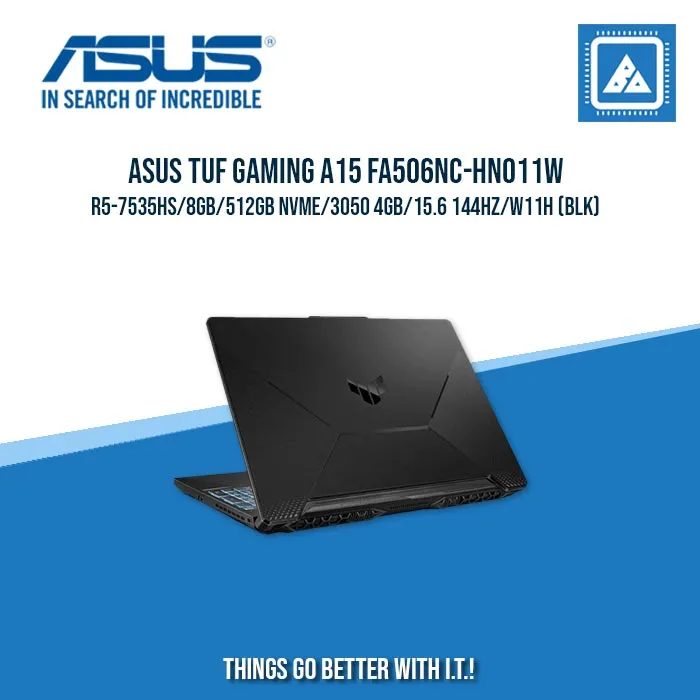 ASUS TUF GAMING A15 FA506NC-HN011W R5-7535HS/8GB/512GB NVME/3050 GB| BEST FOR GAMING AND AUTOCAD LAPTOP