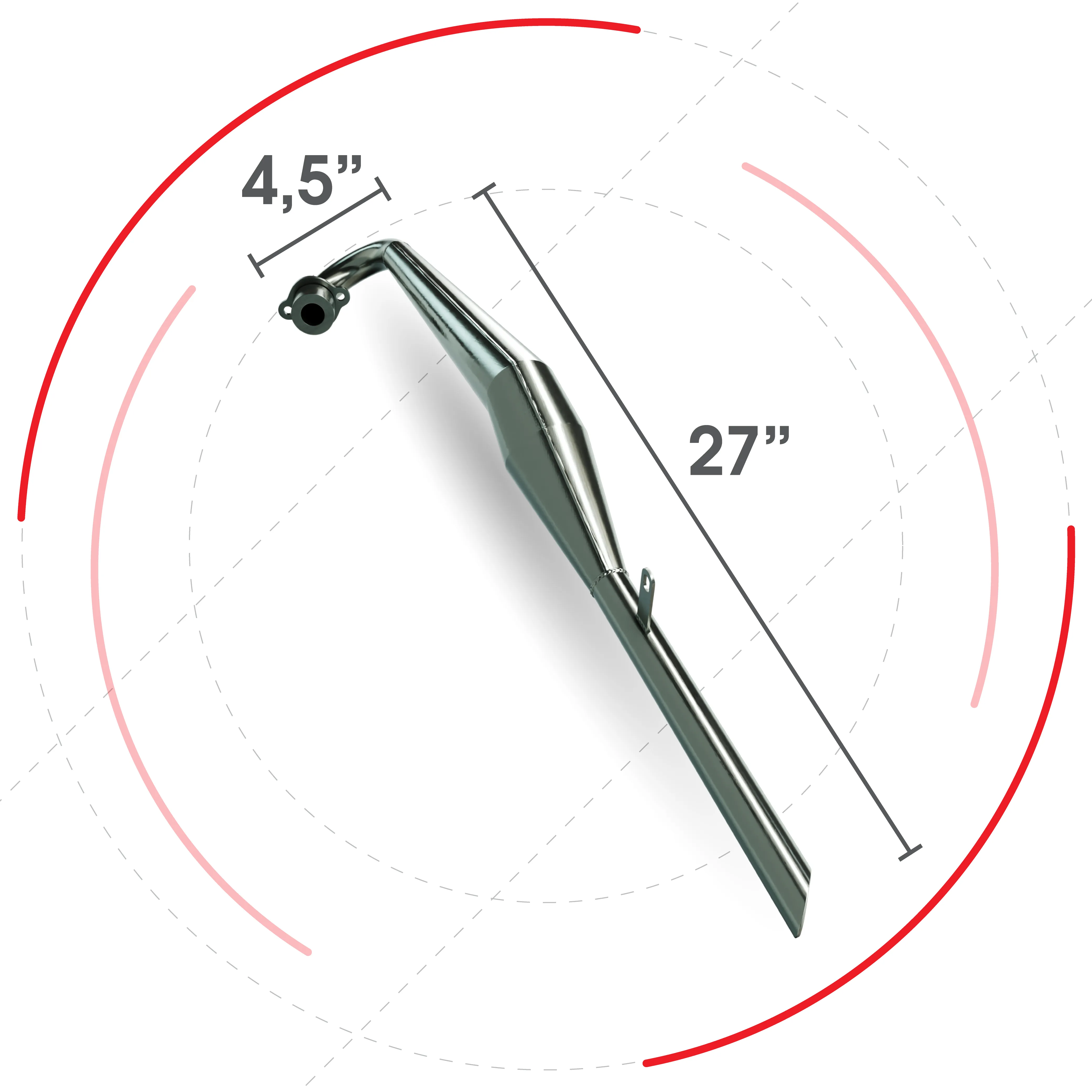 BBR Tuning F3 VELOCITY Exhaust Chamber (For 100cc and Bullet Train Engines)