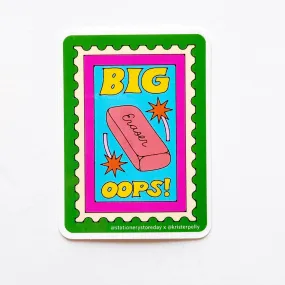 Big Oops Vinyl Sticker