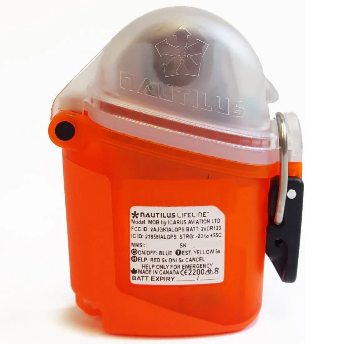 Dive Alert Nautilus Lifeline Marine Rescue GPS - Orange