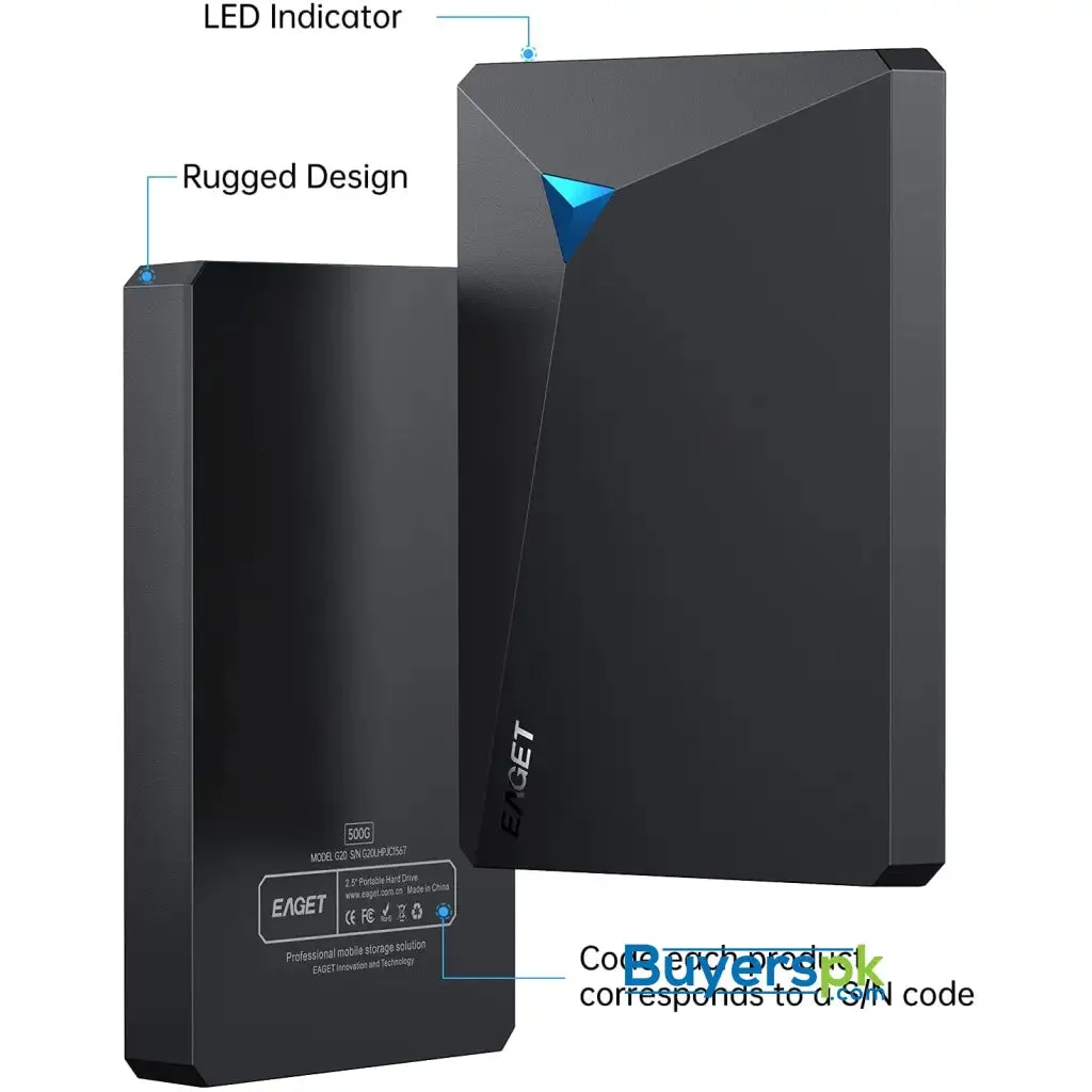 Eaget 500gb Portable External Hard Drive