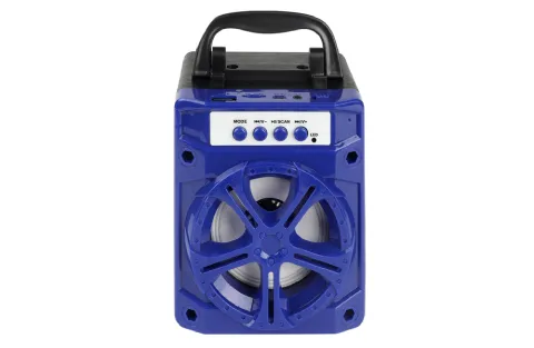 Fully Amplified 300 Watts Peak Power 6.5" Portable Bluetooth Speaker with LED Light, USB/SD/FM Radio, and Guitar/Microphone Input