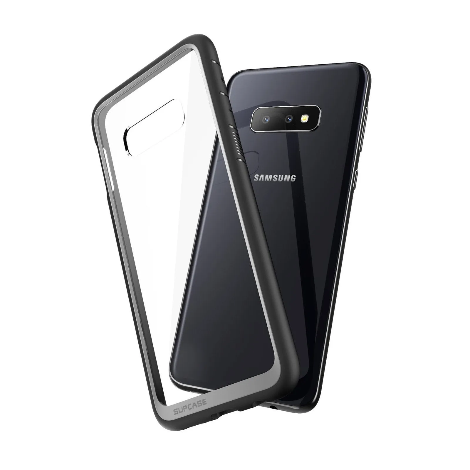 Galaxy S10e Unicorn Beetle Style Clear Case-Black