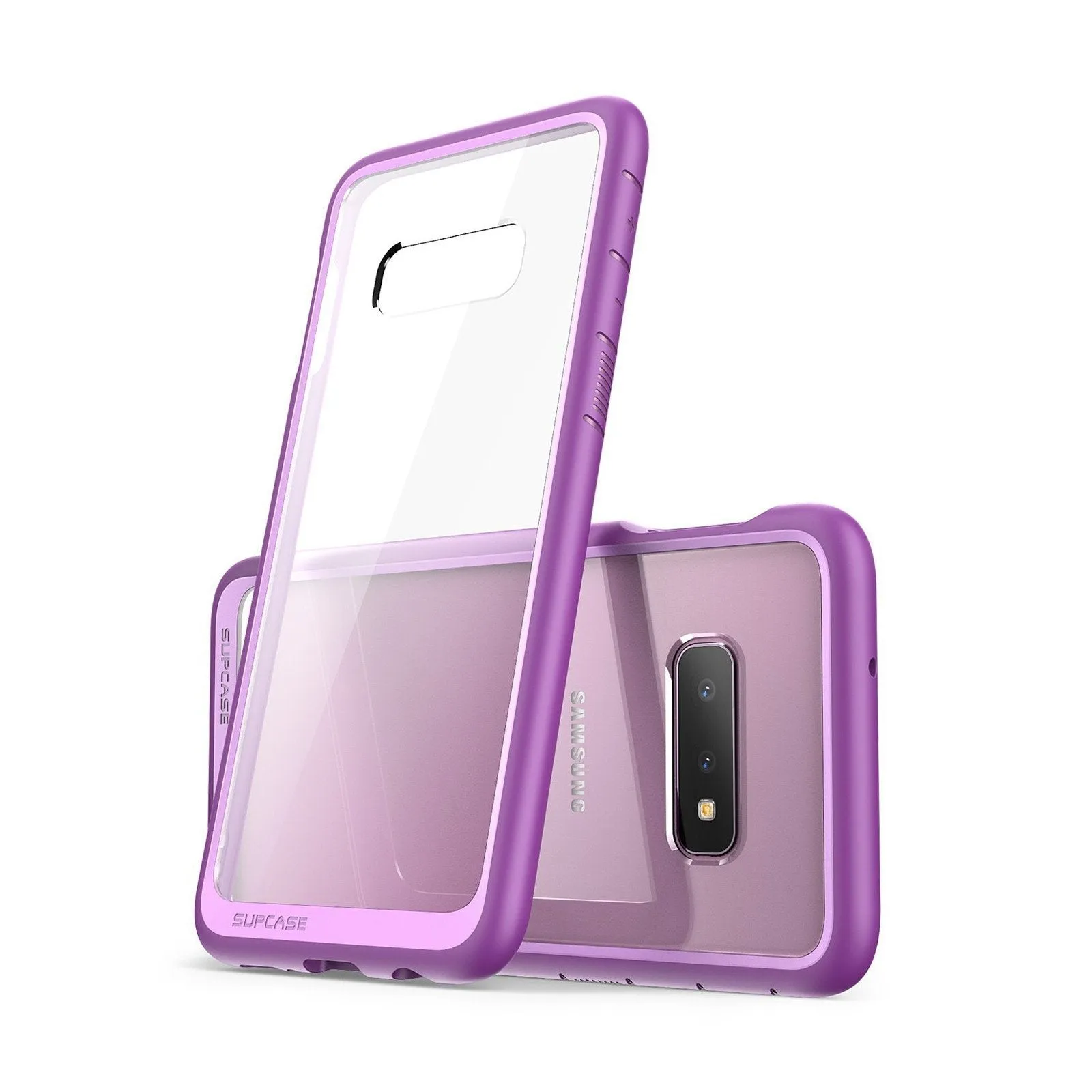 Galaxy S10e Unicorn Beetle Style Clear Case-Purple