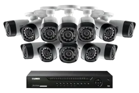 HD 1080p Surveillance Camera System with 12 Cameras