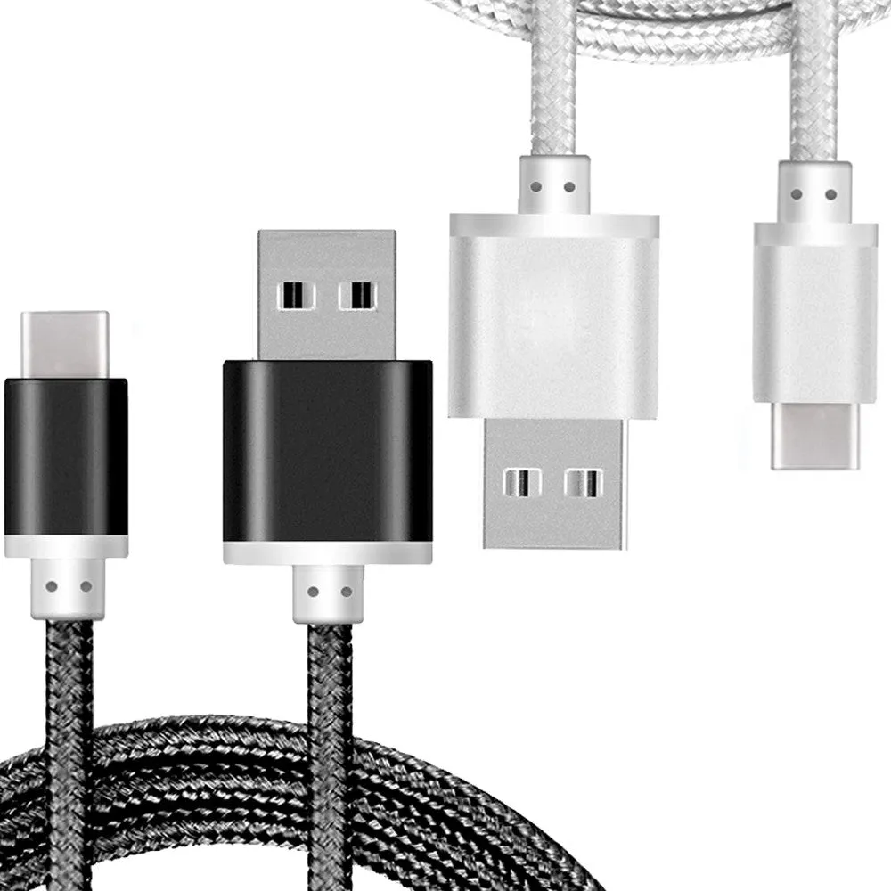 Heavy Duty Braided USB Type C 3.0 Data Sync Charger Charging Cable