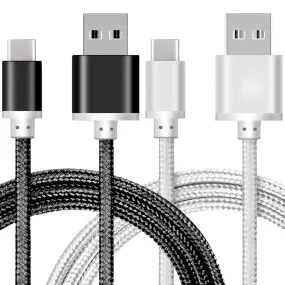 Heavy Duty Braided USB Type C 3.0 Data Sync Charger Charging Cable