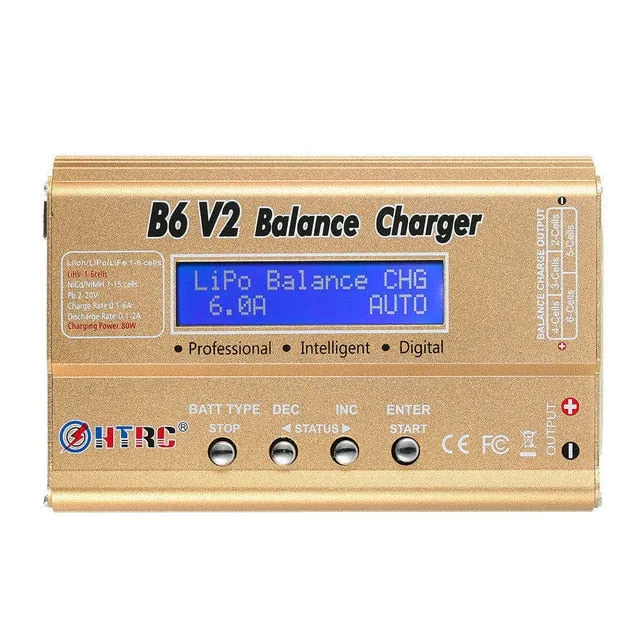 HTRC Imax b6 v2 Balance Charger 80W Professional Digital Discharger For LiHV LiIonLiFe NiCd NiMH PB Battery LiPo Charger