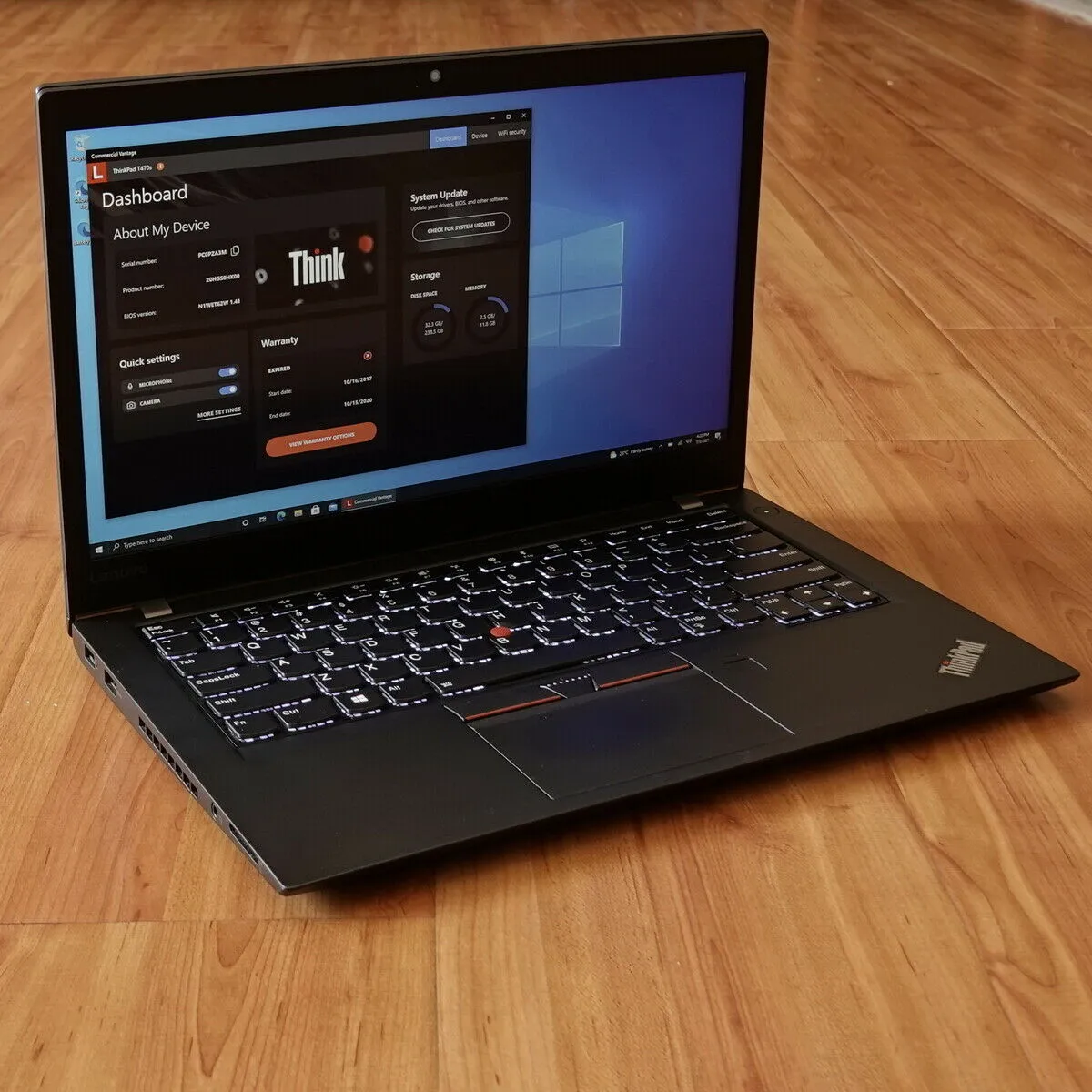 Lenovo ThinkPad T470 Ultrabook 14'' FHD (1080p) | Intel Core i5-6300U 3.00GHz (6th Gen), 8GB DDR4 RAM, 256GB NVMe M.2 SSD (PCIe), HDMI, Windows 10 Pro x64 | Grade A (Certified Refurbished), 1 Year Warranty