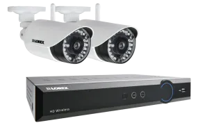 LH041 Eco Series 4-Channel Security Camera System with Weatherproof Wireless Cameras