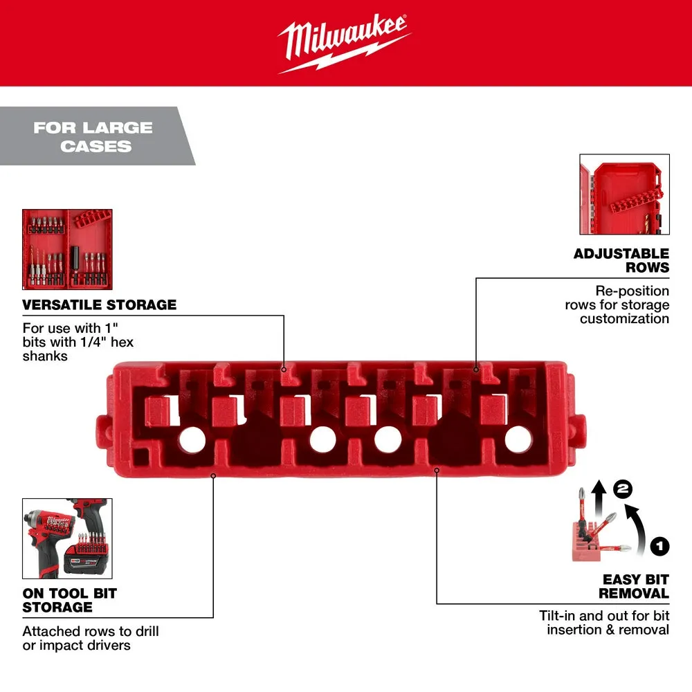 Milwaukee 48-32-9934 Large Case Rows for Insert Bit Accessories 5PK