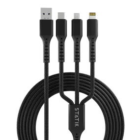 Omnicable | 3-in-1 Cable | USB-C, Lightning, Micro-USB