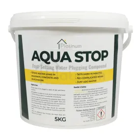 Platinum Aqua Stop - Fast Set Plugging Mortar