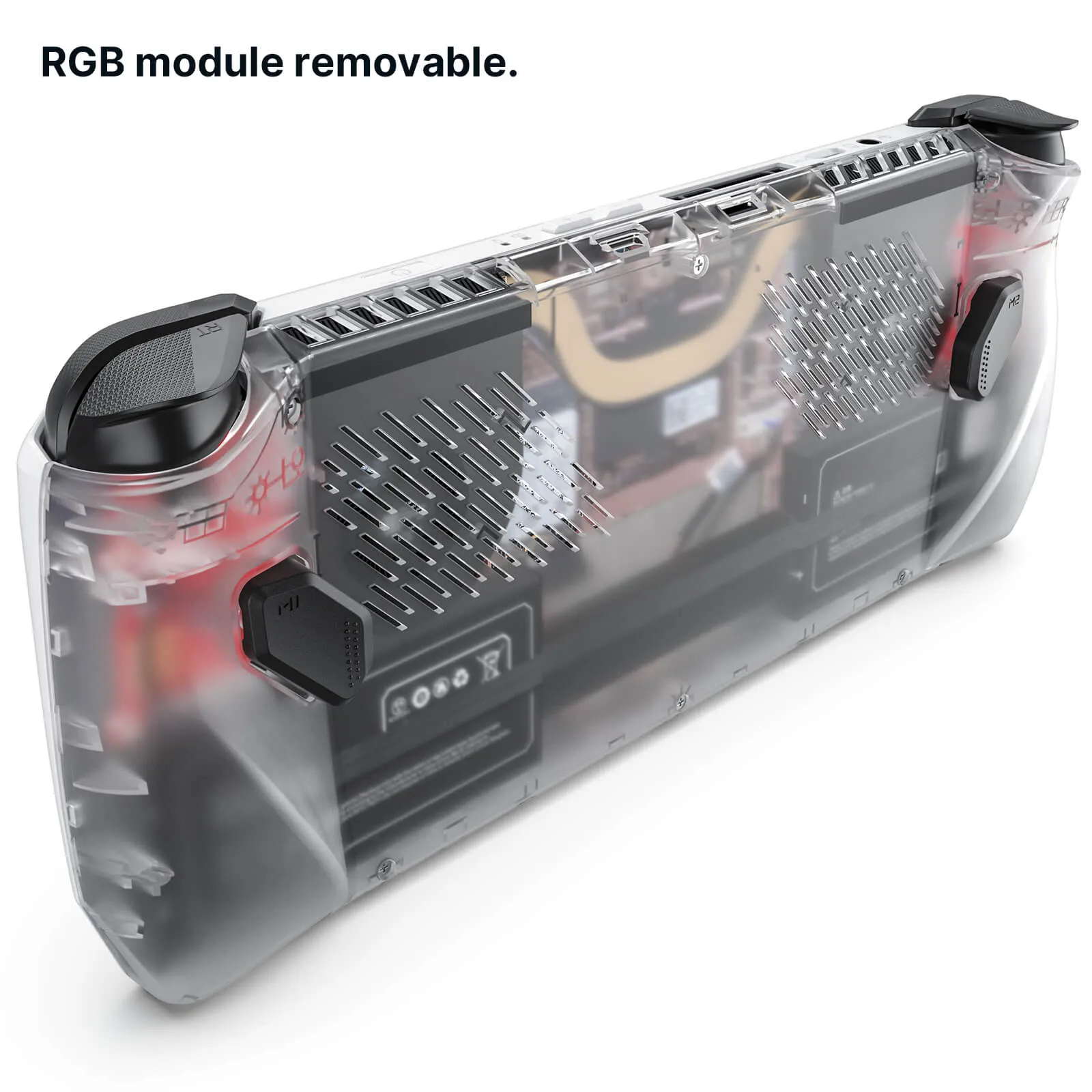 Transparent Back Plate for ROG Ally RGB & Heat Sink