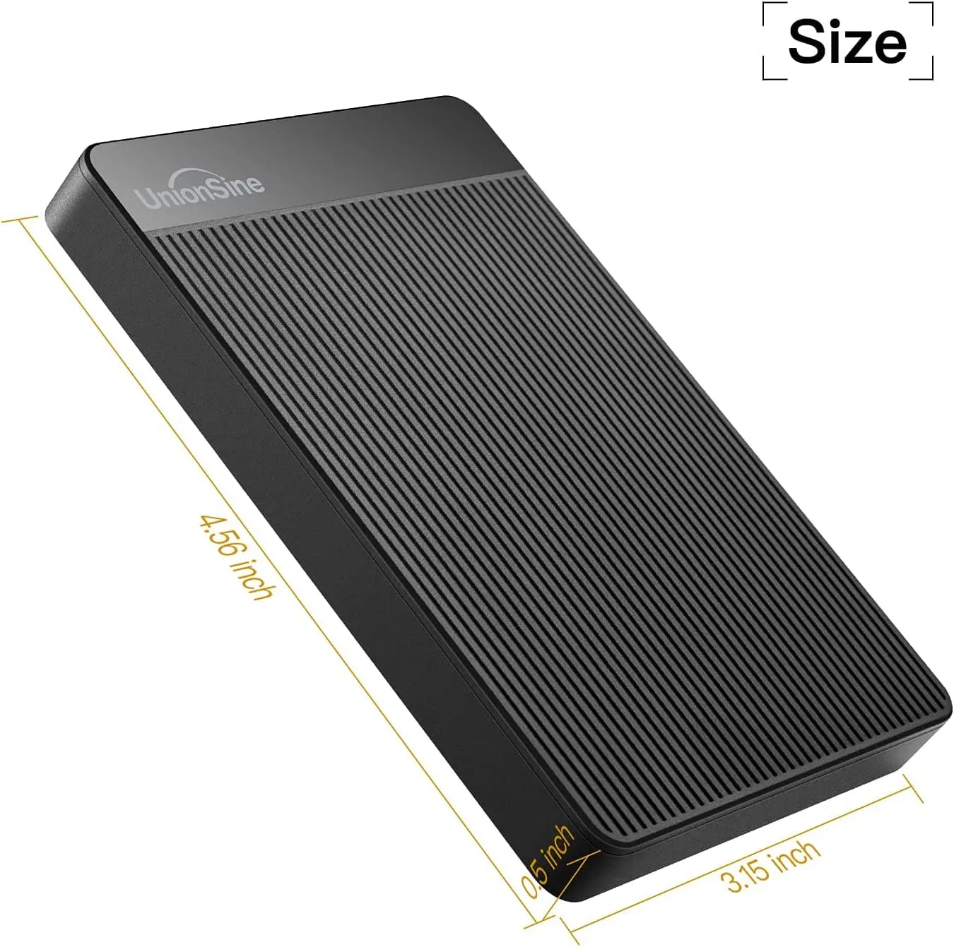 UnionSine 500GB Ultra Slim Portable External Hard Drive - USB 3.0 HDD Storage