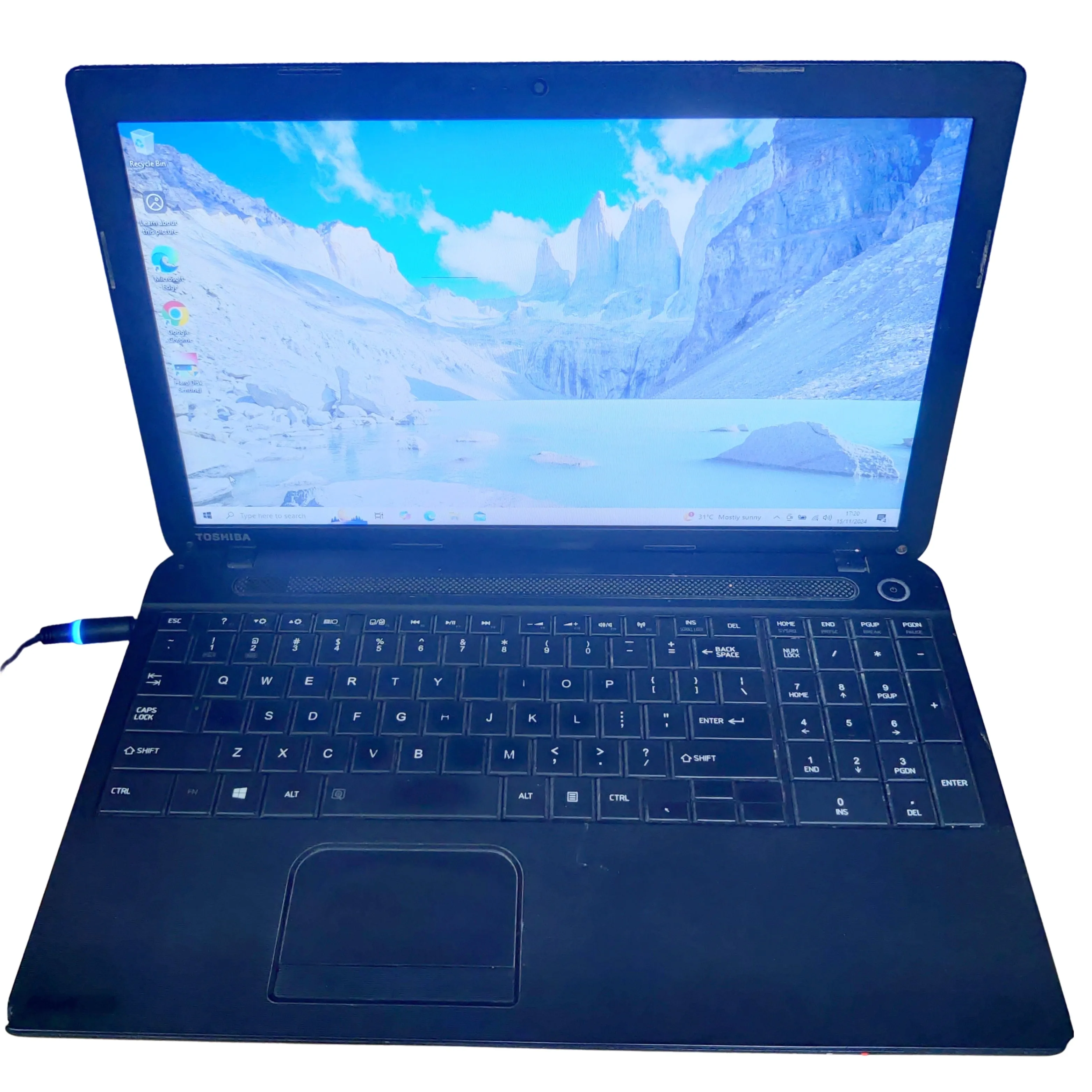 Used Toshiba Satellite Pro C50 15.6" Intel Core i3 3rd Gen 128 GB SSD 8GB RAM Black Laptop